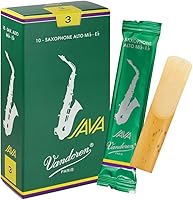 Vista 1 de Vandoren JAVA lengüetas para saxofón alto, resistencia 2, caja de 10