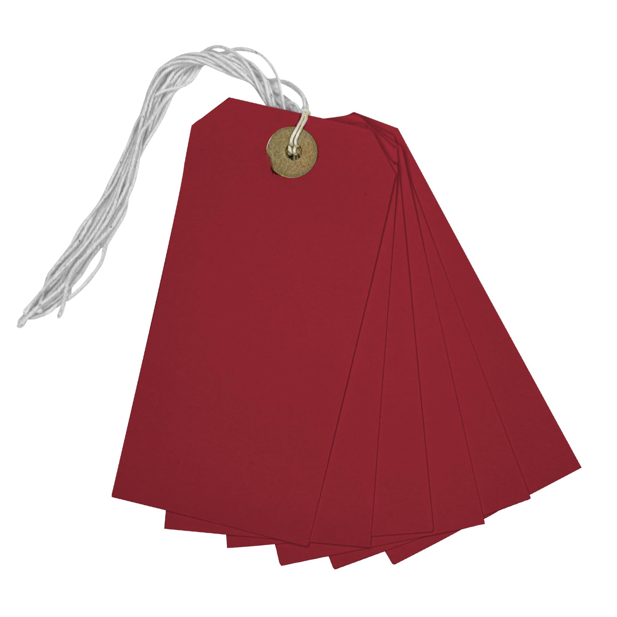 Pack of 250 Red Strung Tags 120mm x 60mm
