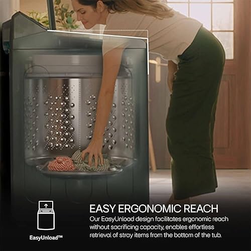 Miniatura 4 de LG WT8600CB - Lavadora de alta eficiencia de carga superior inteligente de 5.5 pies cúbicos de capacidad mega con grifo incorporado