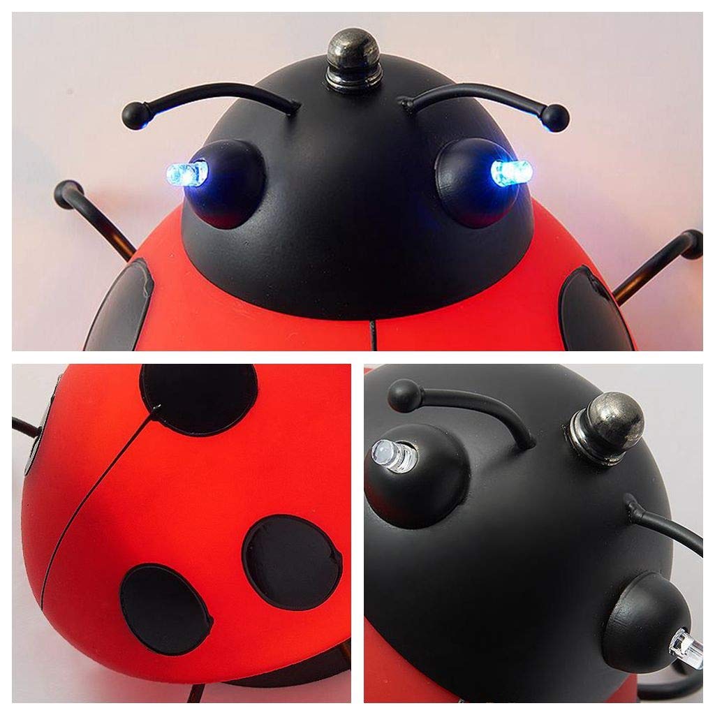 Cartoon Beetle Applique da parete Stella creativa Coccinella Camera dei bambini Applique da parete E14 Ristorante Scala Corridoio Comodino Decorazione artistica Lampada da parete