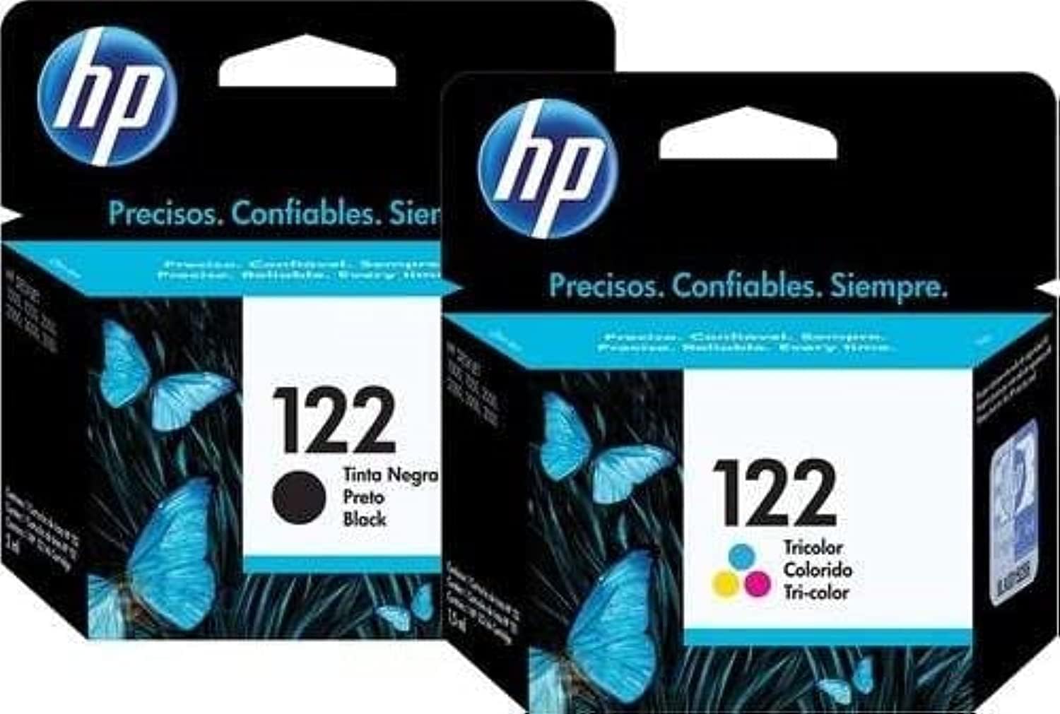 Hp 122 Black & Hp 122 Tricolor Ink Cartridge Set