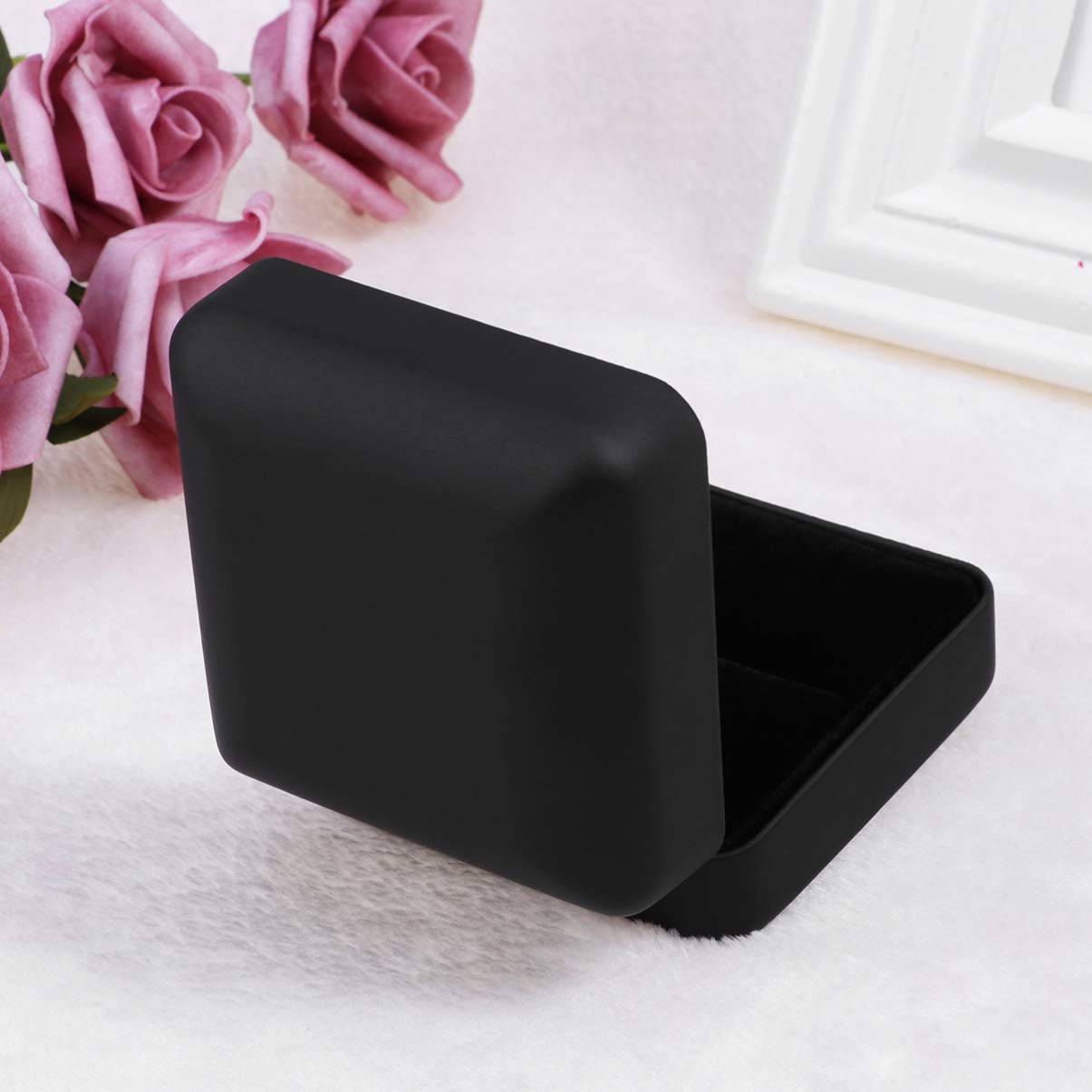 Caja De Joyas Iluminada Con LED - Estuche Para Anillos, Pendientes Y Collares, Ideal Para Regalo De Compromiso O Boda