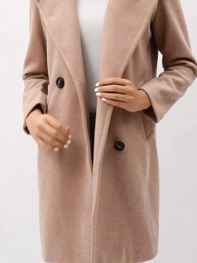 fleece trench coat