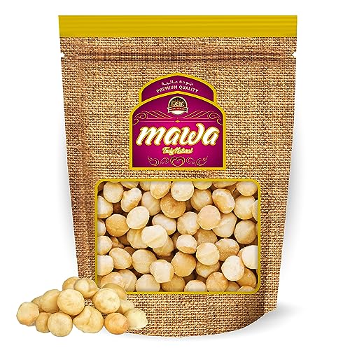 Mawa Raw Macadamia Nuts 250g | Macadamia Seeds | Ideal for making Granolas cookies | use as Salad toppings | Protein rich | Whole and Natural from Mawa Nuts & Seeds Variety | Resealable pouch 250g