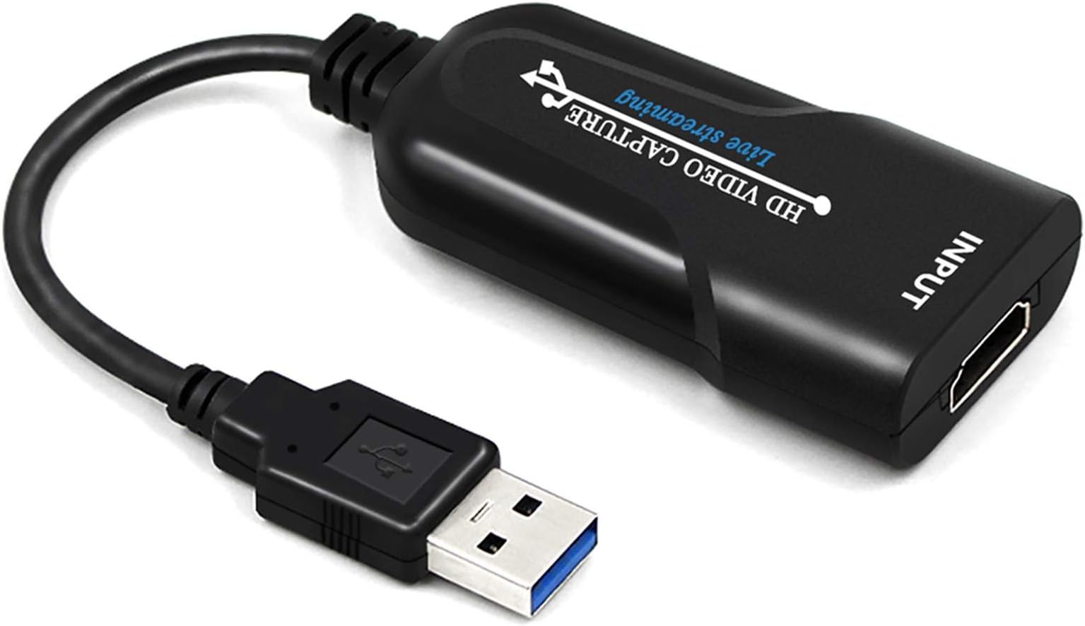 Microware Audio Video Capture Card, HDMI to USB 3.0, Full HD UP to 1080P 60fps Live Video Recorder Game Capture Card for Laptop High Definition Acquisition, Live Broadcasting