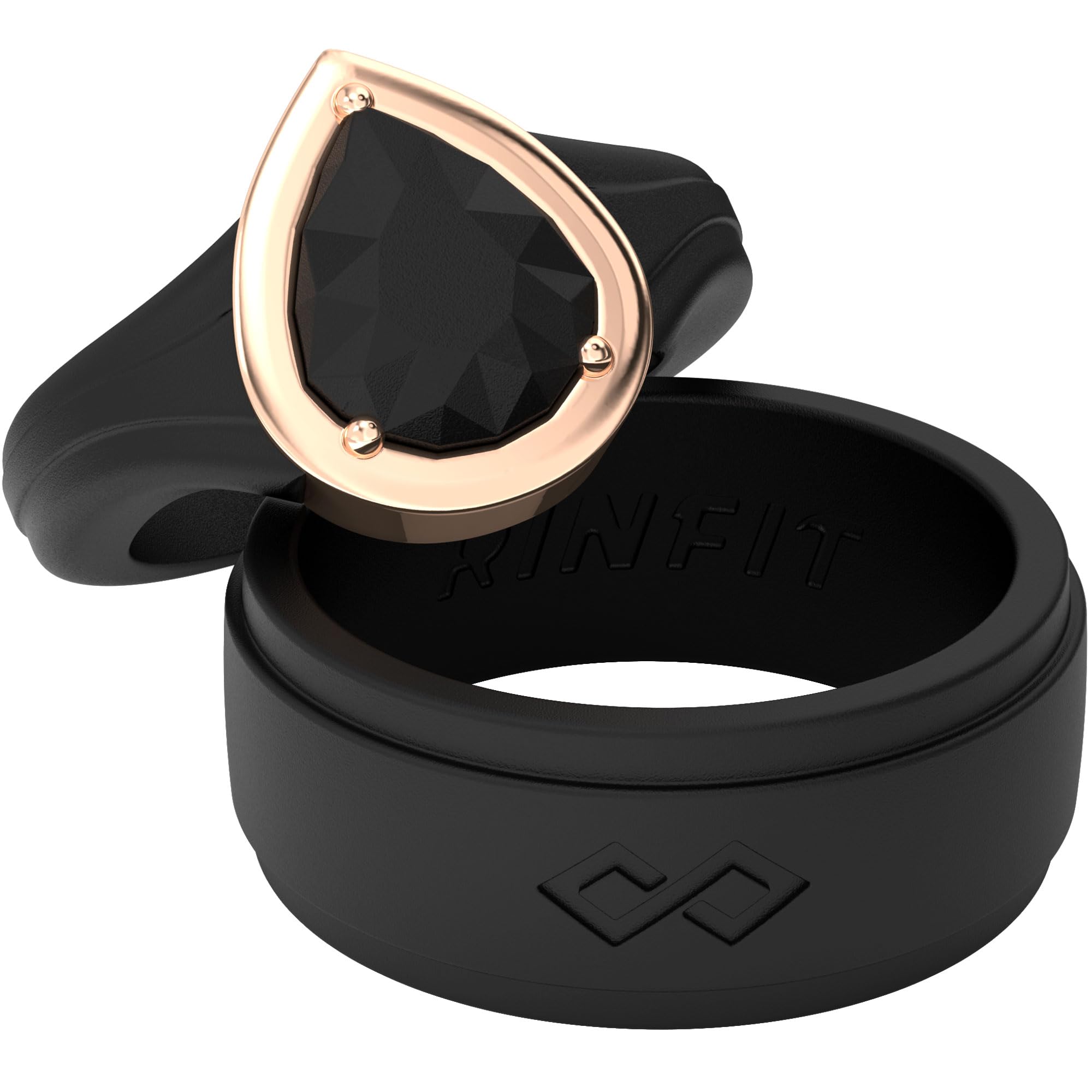 Ring Set Rinfit Silicone Rings Women Rubber Wedding Bands