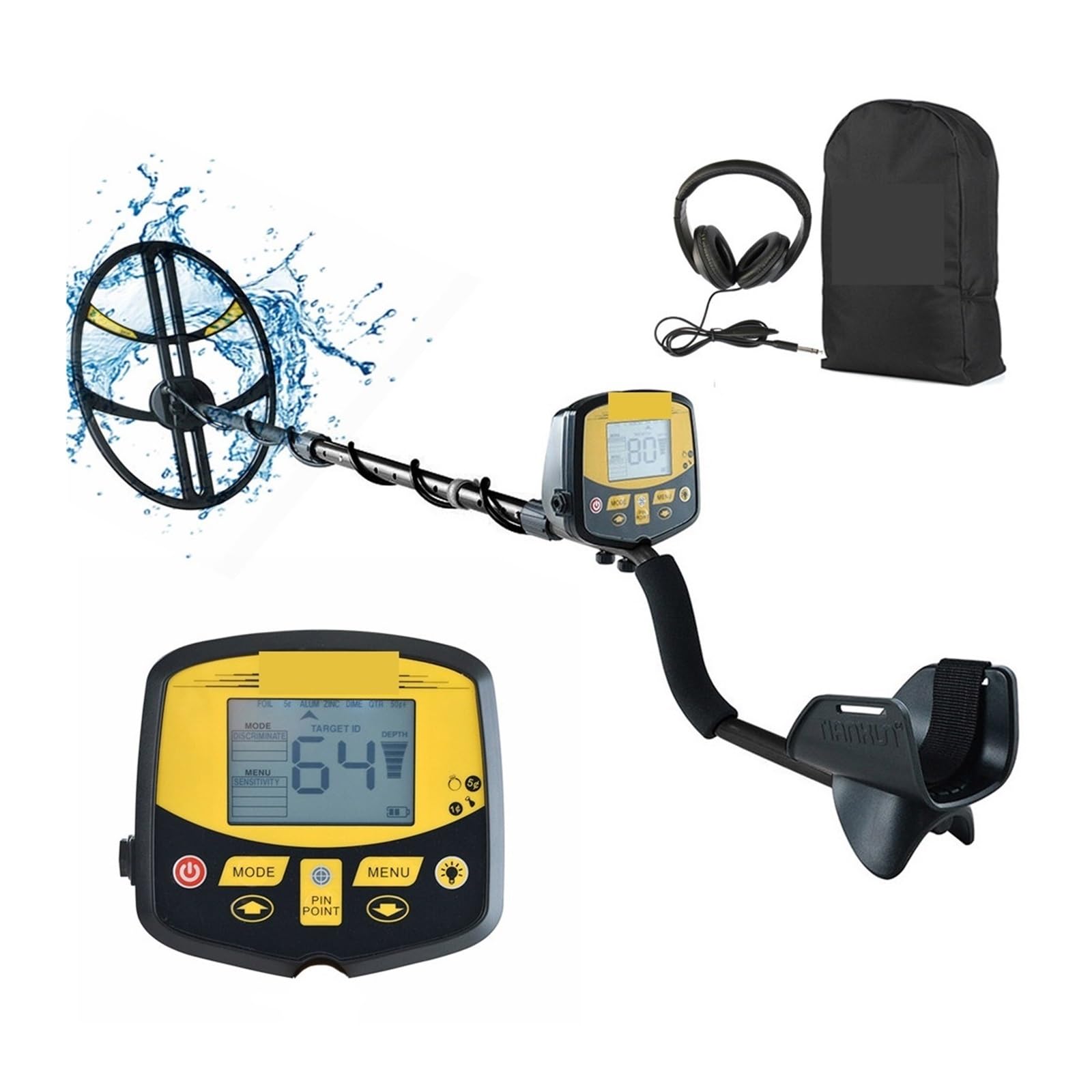 Podziemny wykrywacz metali TX-950 Discover Pro 5m Funkcja światła skarbów