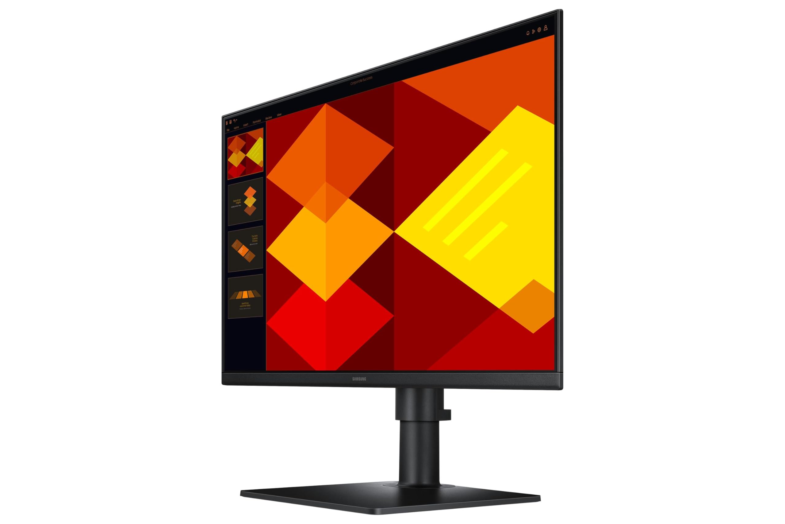 Samsung Écran PC Professionnel S40GD 24'', Noir, FHD 1920x1080, 100 Hz, Dalle IPS, HDMI, Display Port, USB Type A, Orientable, Pivotable et Inclinable, Pied Ajustable, Mode Eye Saver, LS24D402GAUXEN
