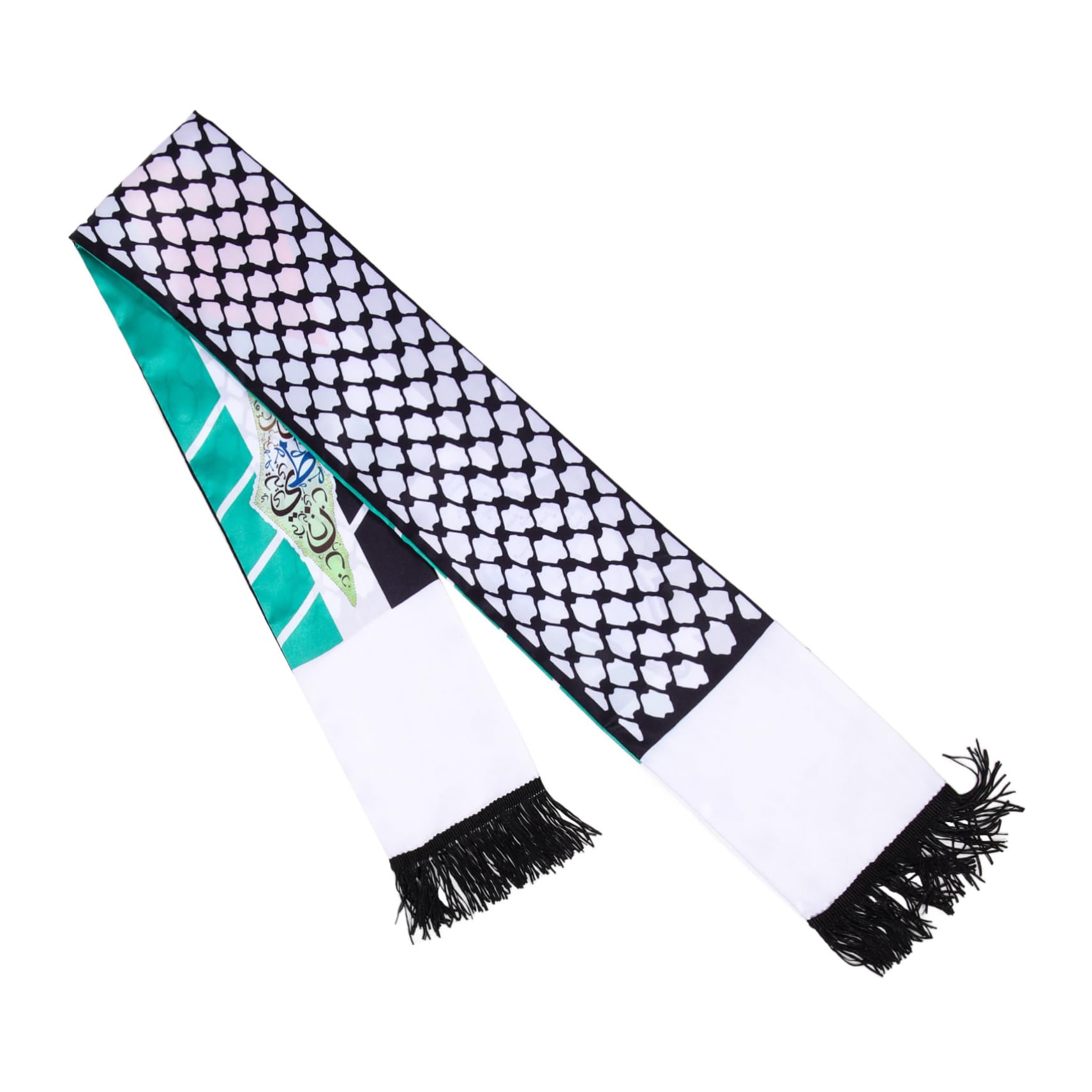 FRCOLOR Desert Scarf Men Palestine Stole Long Wrap Scarf Decorative for Outdoor