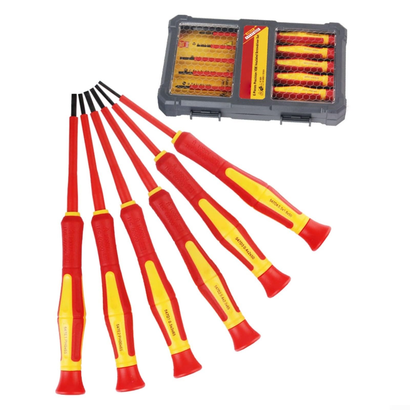 6Pcs 1000V Isolato Cacciavite Set Punta Magnetica Professionale Elettricista Utensili A M