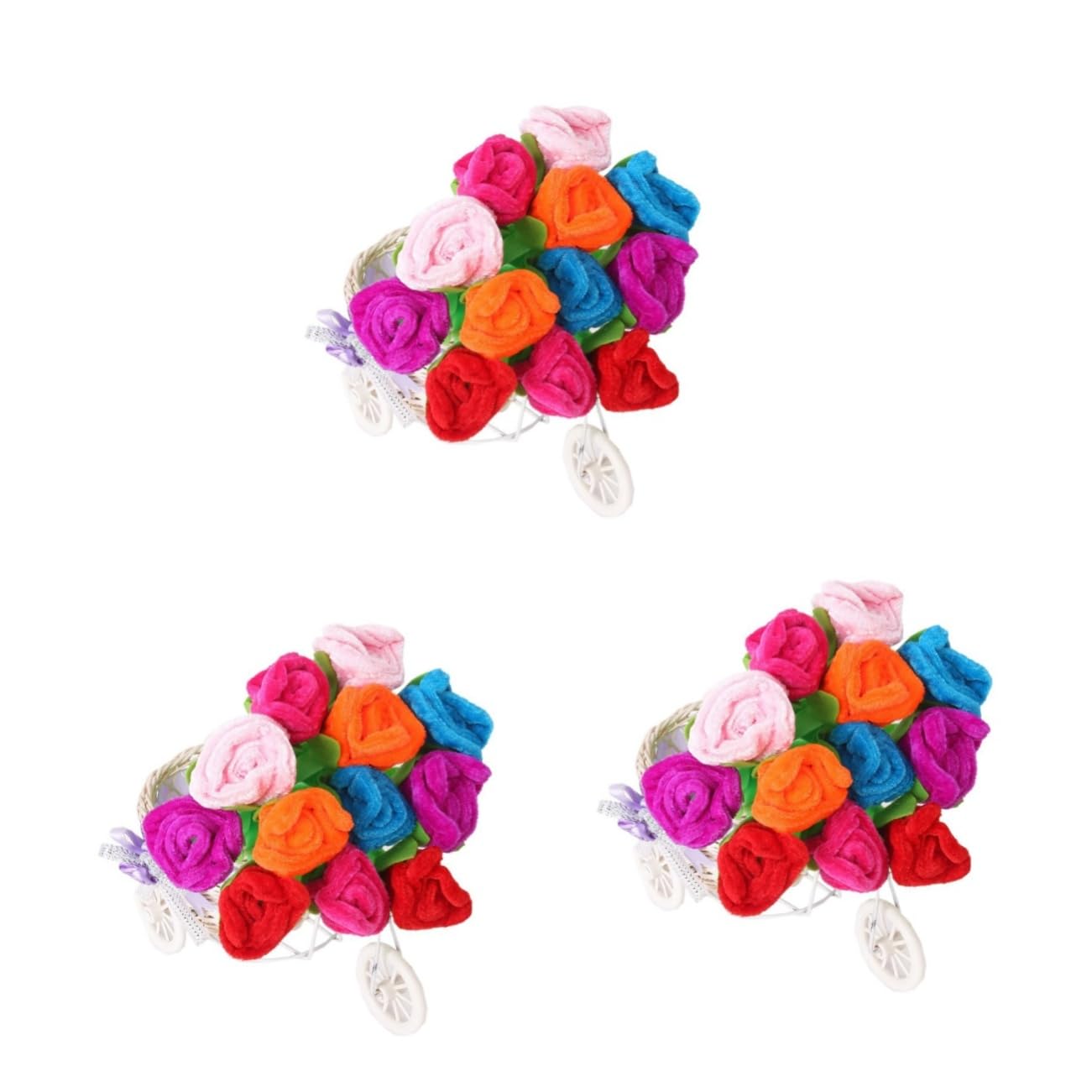 Operitacx 36stücke Kugelschreiber Mit Rosendesign Blaue Tinte Bunte Filzblumen Dekorative Stifte Für Büro Und Zuhause Geschenkidee Für Blumenliebhaber Ca Lang