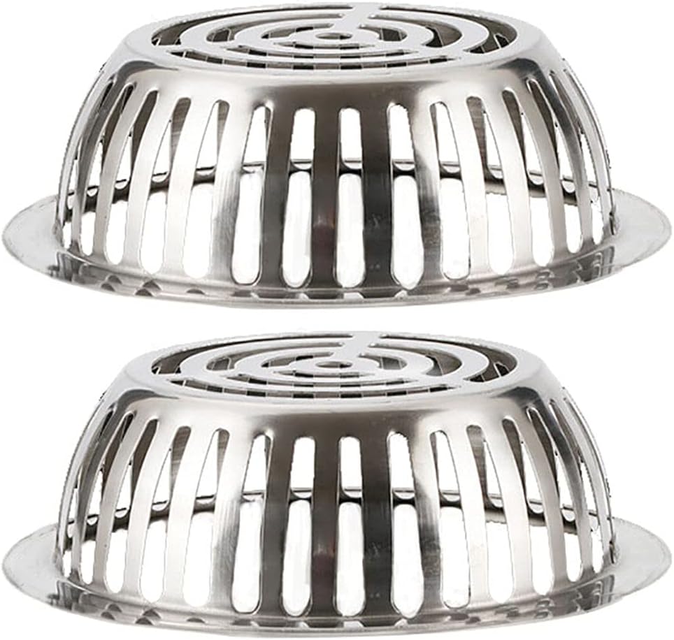 Stainless Steel Drain Roof Dome Drain Downspout Cover Outdoor Anti Blocking Strainer 7" ( 2