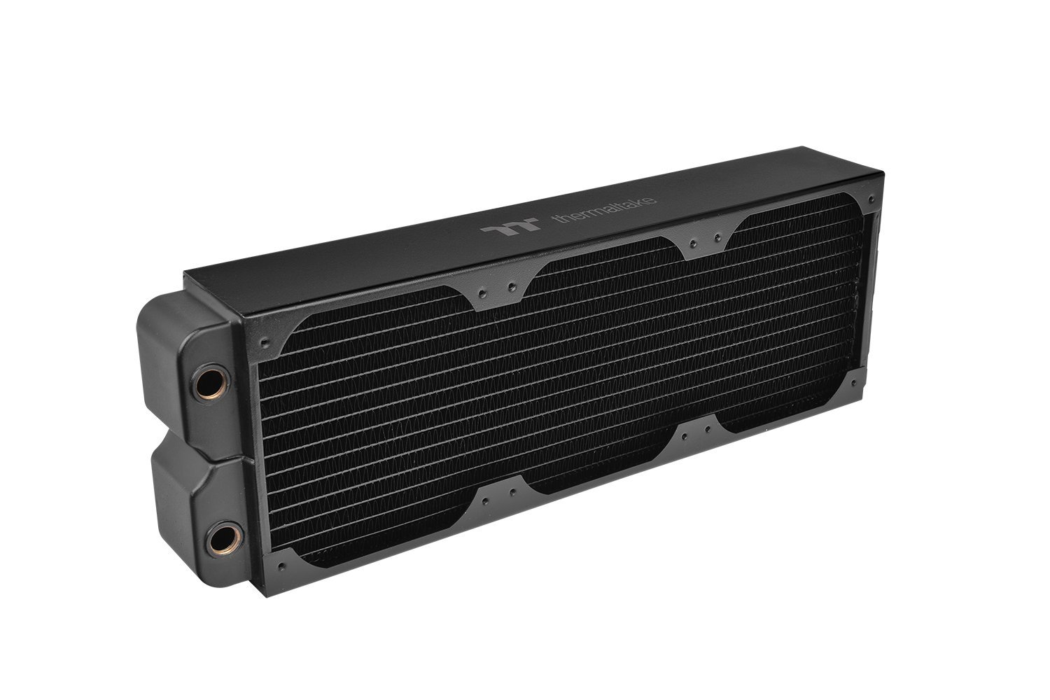 Thermaltake Pacific CL420 Radiator, Thick Copper Radiator, Pacific DIY Liquid Cooling System, copper flat tube design, high-density copper fins and brass tank - Black