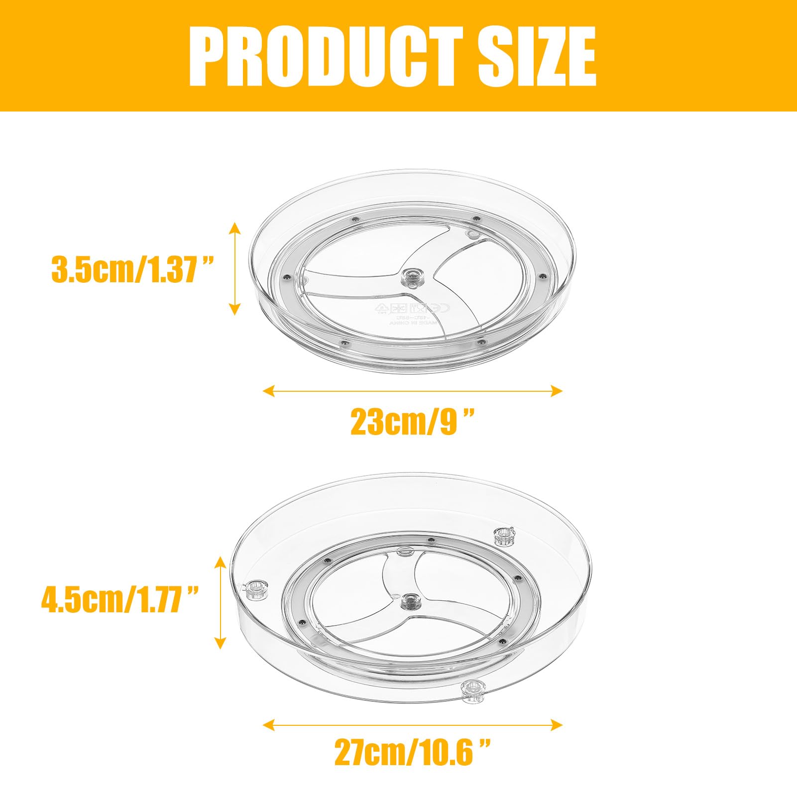 Famhap Lazy Susan Draaiplateau, koelkastorganizer, 22 cm