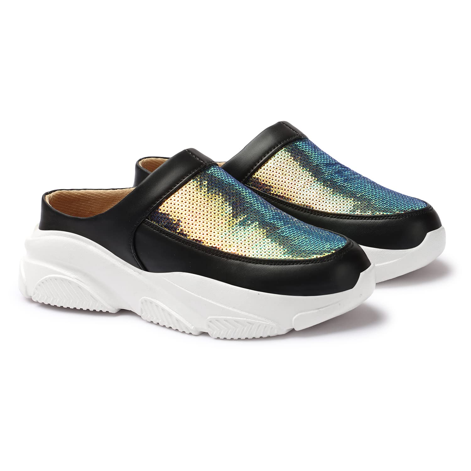 X XIOTA Womens Back Open Classic Design Slip On Mules Shoes (Black-38) (B0CDKTJ864) Amazon Price History, Amazon Price Tracker