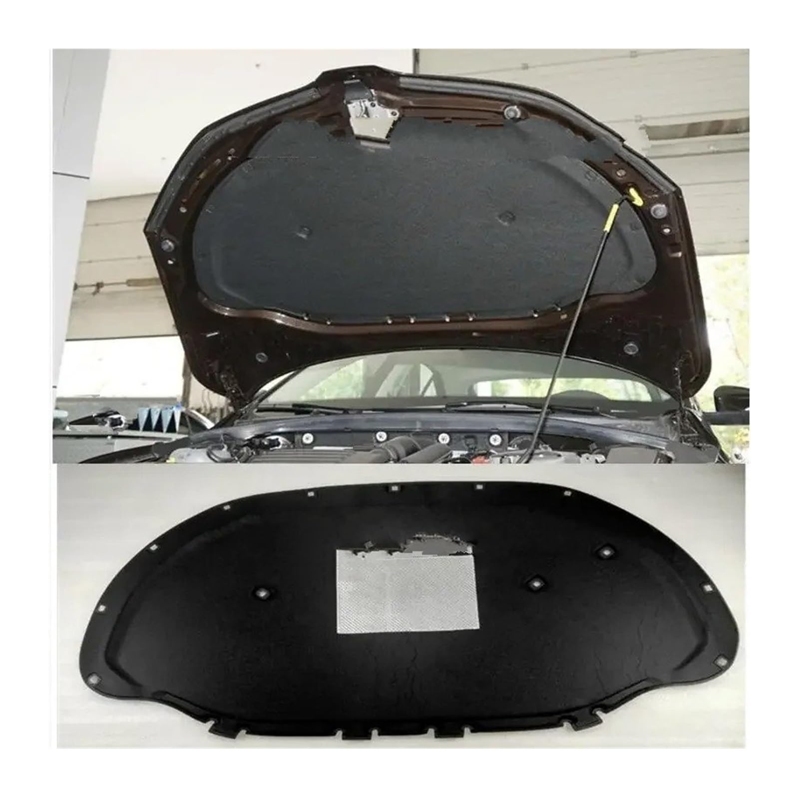 Lhdktee One Color For Skoda For Octavia Mk3 2015 2016 2017 2018 2019 Car Front Hood Engine Firewall Mat Pad Cover Aner Heat Sound Noise Insulation Engine Insulation Pad
