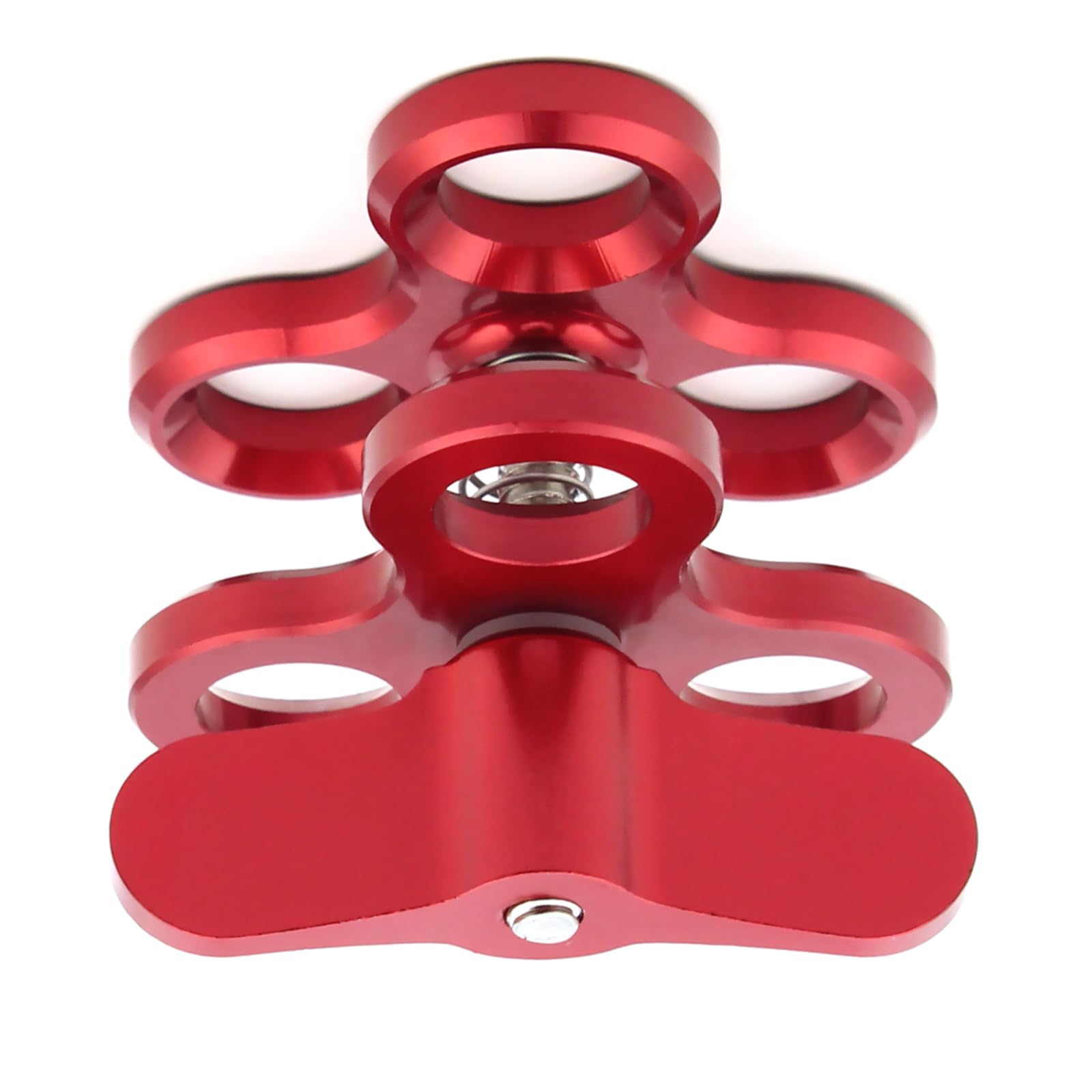 Aluminum Alloy Triple Ball Clamp Mount Diving Butterfly Camera Clip for Underwater Camera Waterproof Case Video Flash