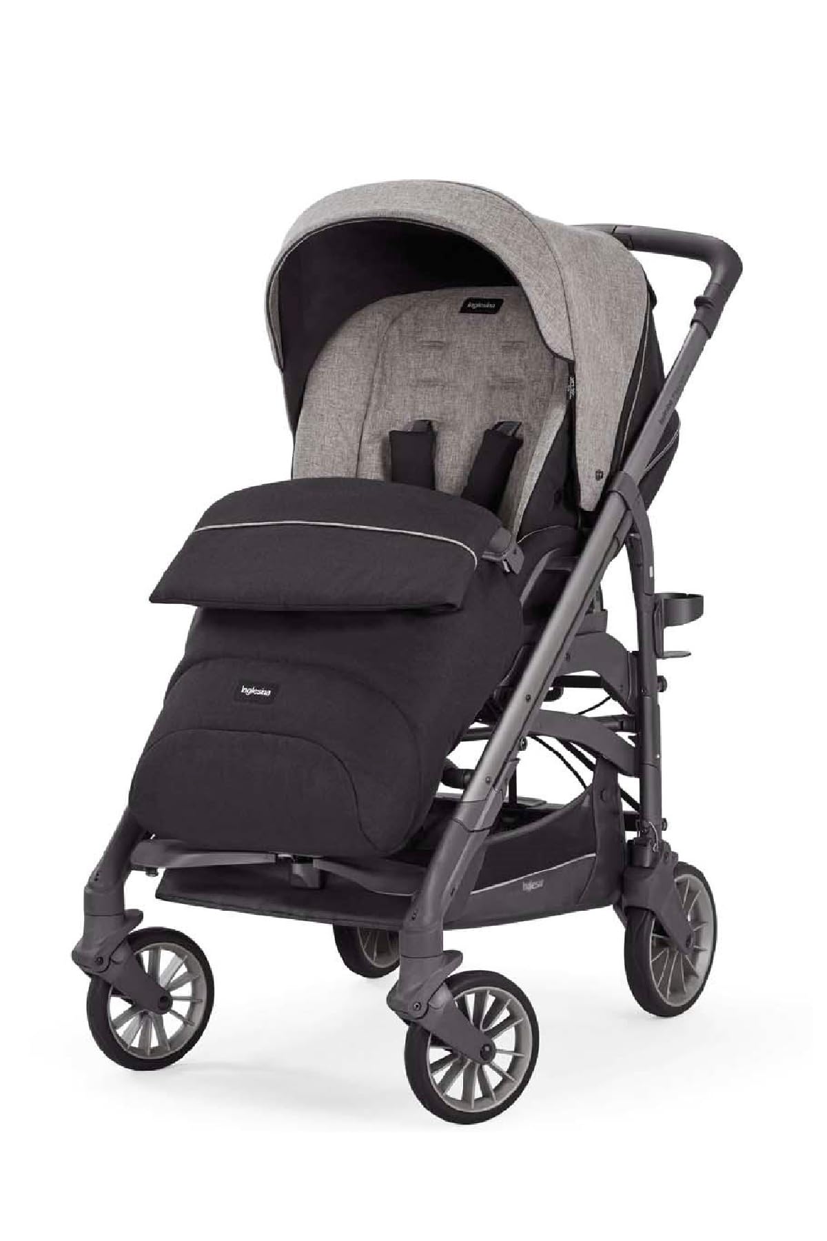 Inglesina Trilogy Tek El Tek Hamle ile Katlanıp Açılan Çift Yön Bebek Arabası - Maui Grey