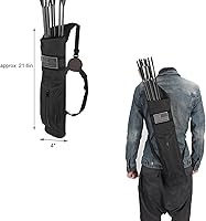 Vista 5 de KRATARC Carcaj de flecha trasera multifunción con sistema Molle para flechas de hombro, soporte para flechas de hombro colgado, carcaj de tiro