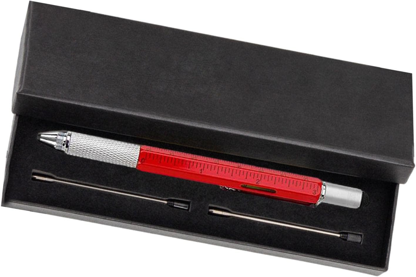 Pen MultiTool, 6 in 1 MultiTool Pen with Screwdriver, Ruler, Level