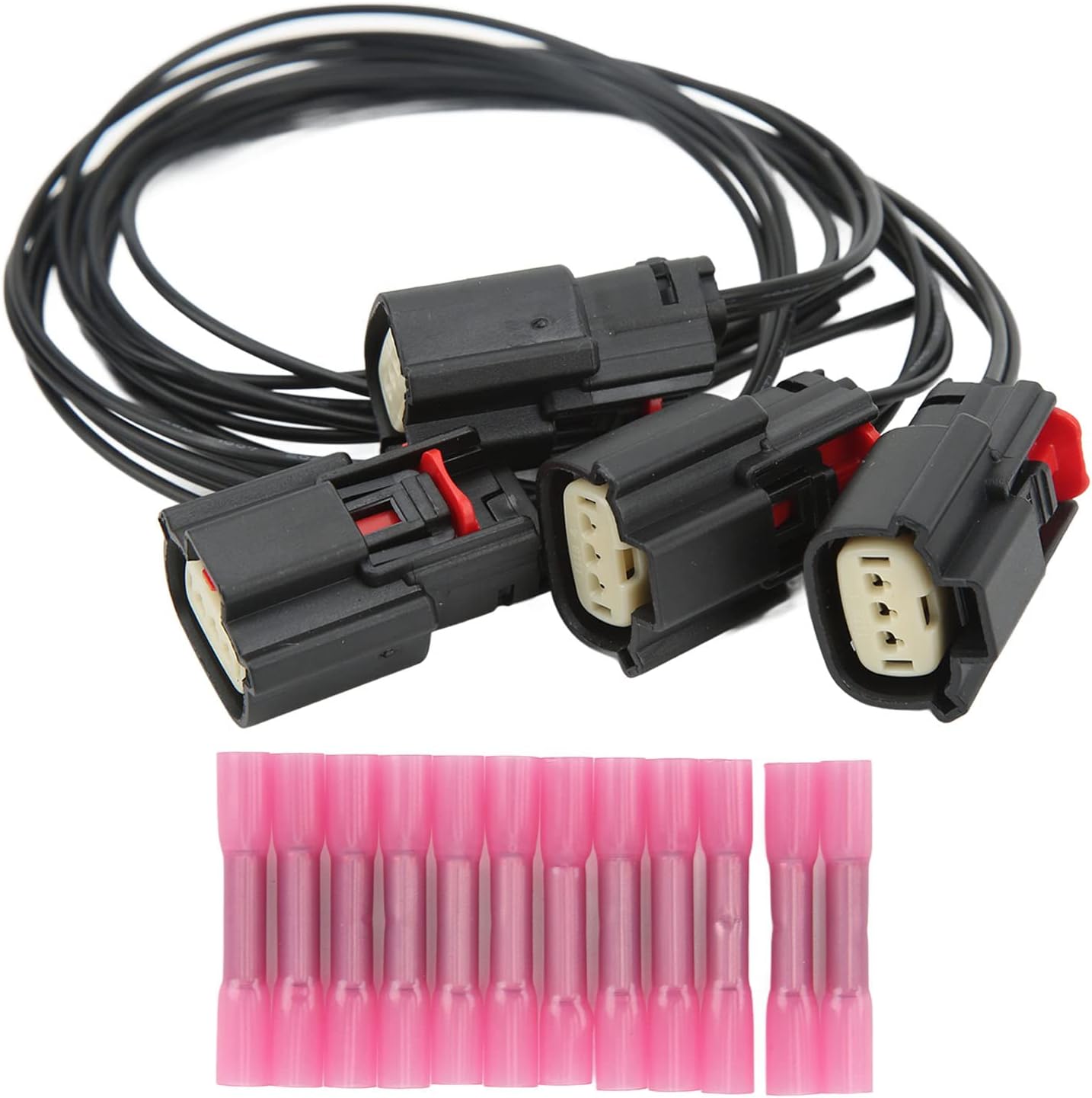 Aramox Ignition Coil Connector Plug Cable Wire Assembly 4