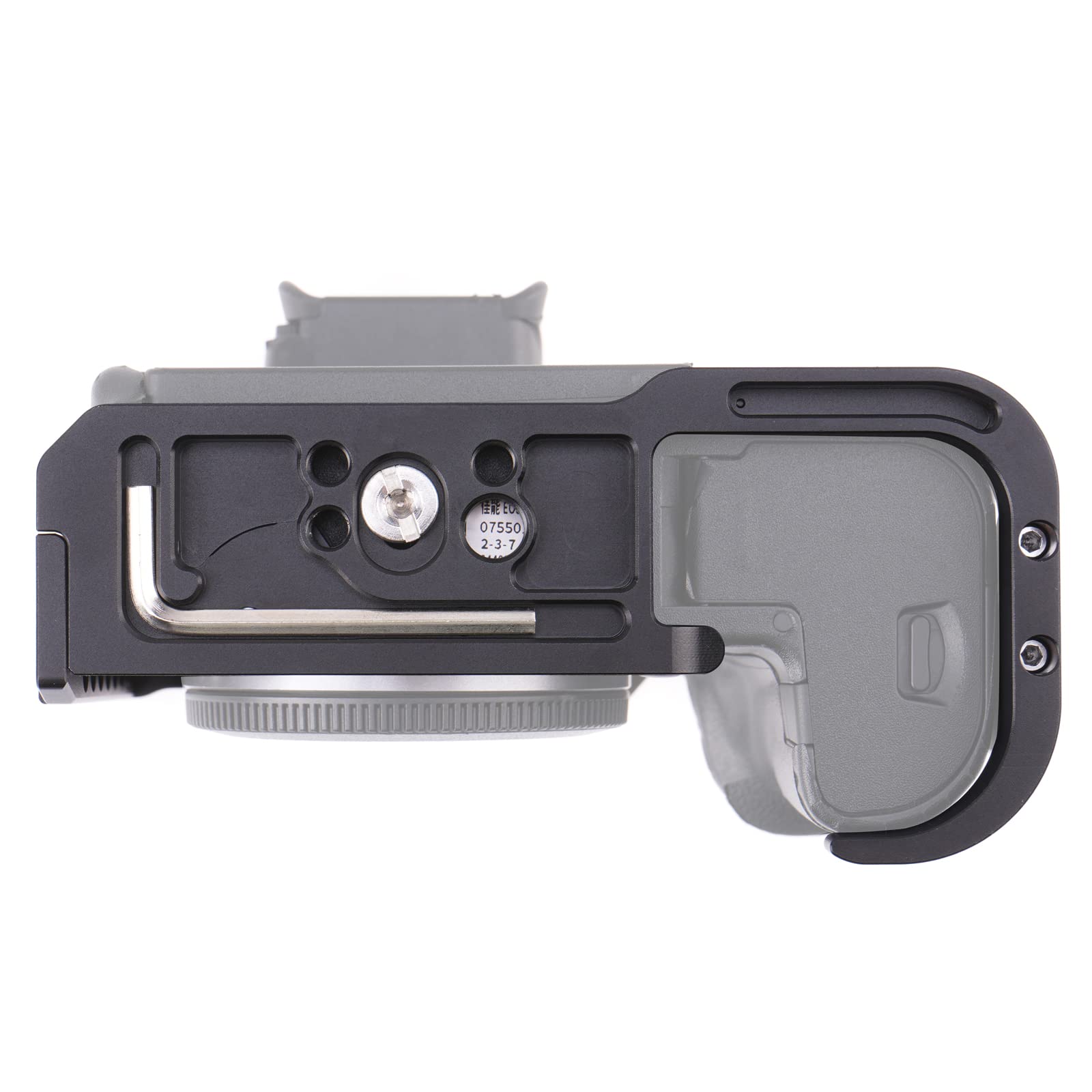FOTGA Klatka na aparat do produkcji wideo Stabilizator Rig z aluminium z mocowaniem typu Cold Shoe i śrubami 1/4" 3/8" do bezlusterkowej lustrzanki Canon EOS R7