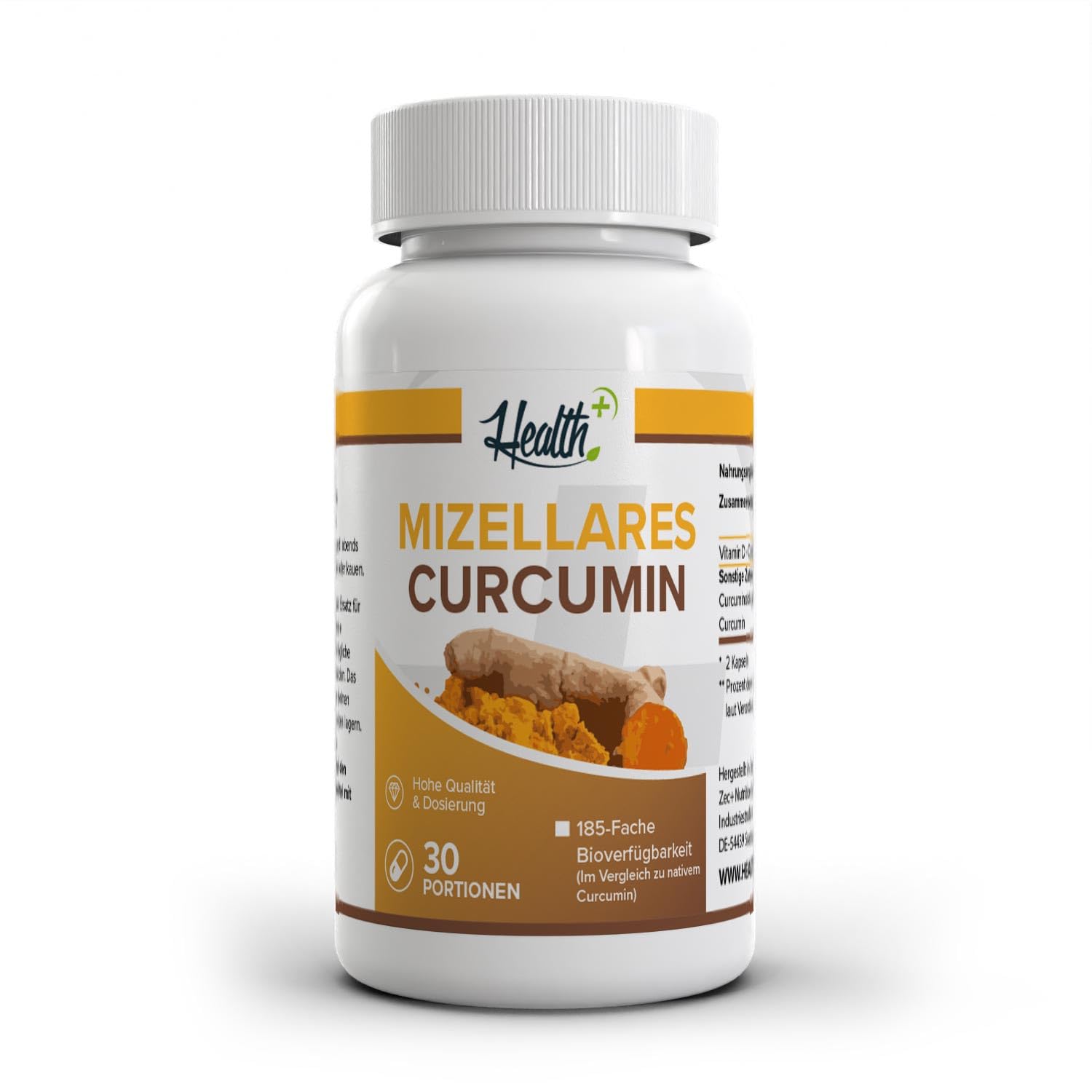 Zec+ Unflavoured Health+ Curcumin, 60 Stück