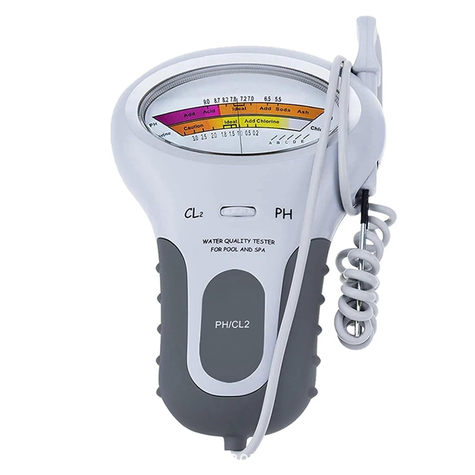 Digital pH Meter, Professional PH Chlorine Cl2 Level Meter Tester with Probe for Swimming Pool Spa PH Chlorine Meter CL2 Measuring