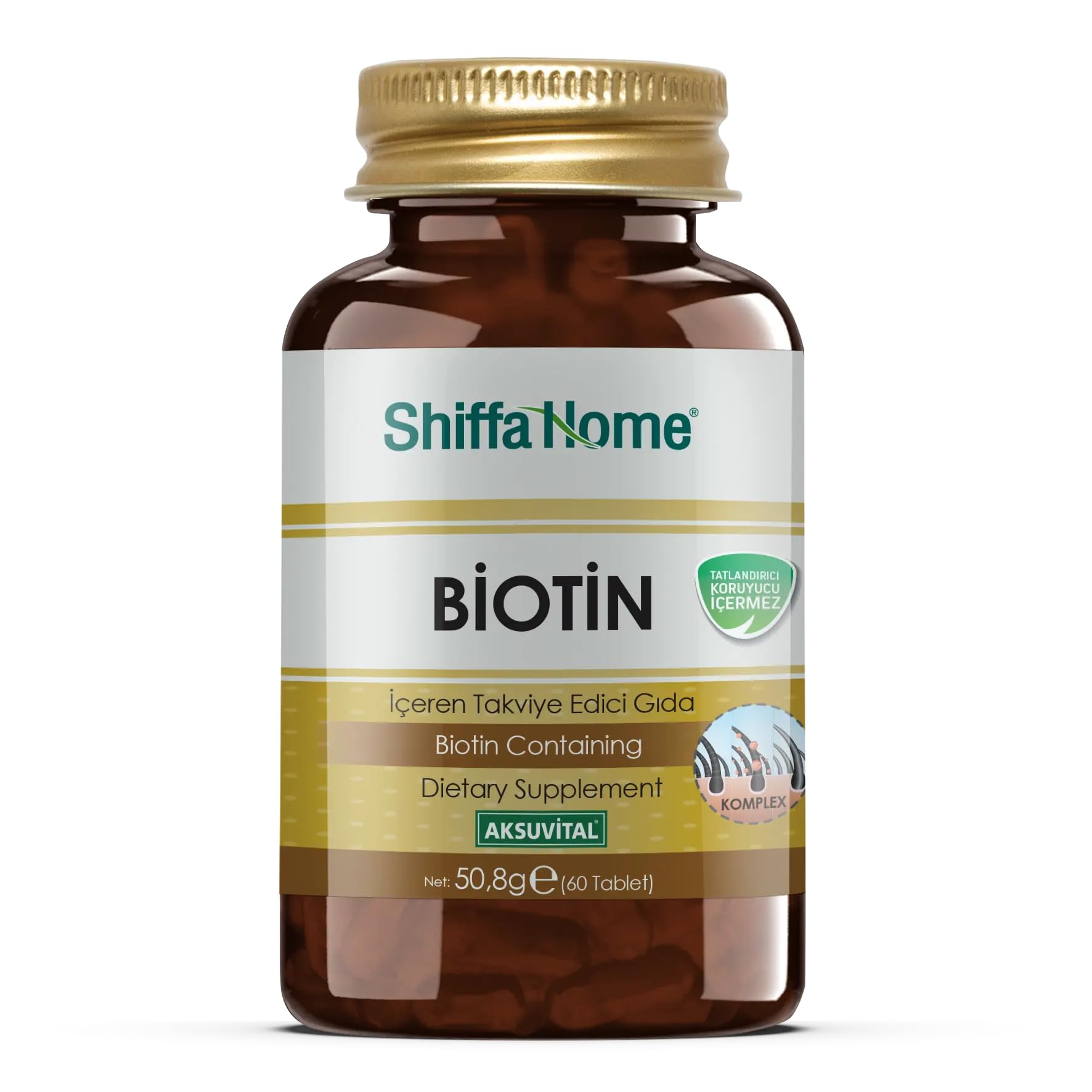 Shiffa Home Biotin 60 Tablet 750 Mg