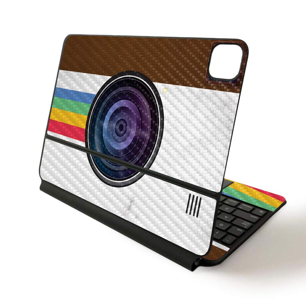 MightySkins Skin for Apple Magic Keyboard for iPad Pro 11-inch (2020) - Sushi | Protective, Durable, and Unique Vinyl Decal wrap Cover, Vintage Polaroid