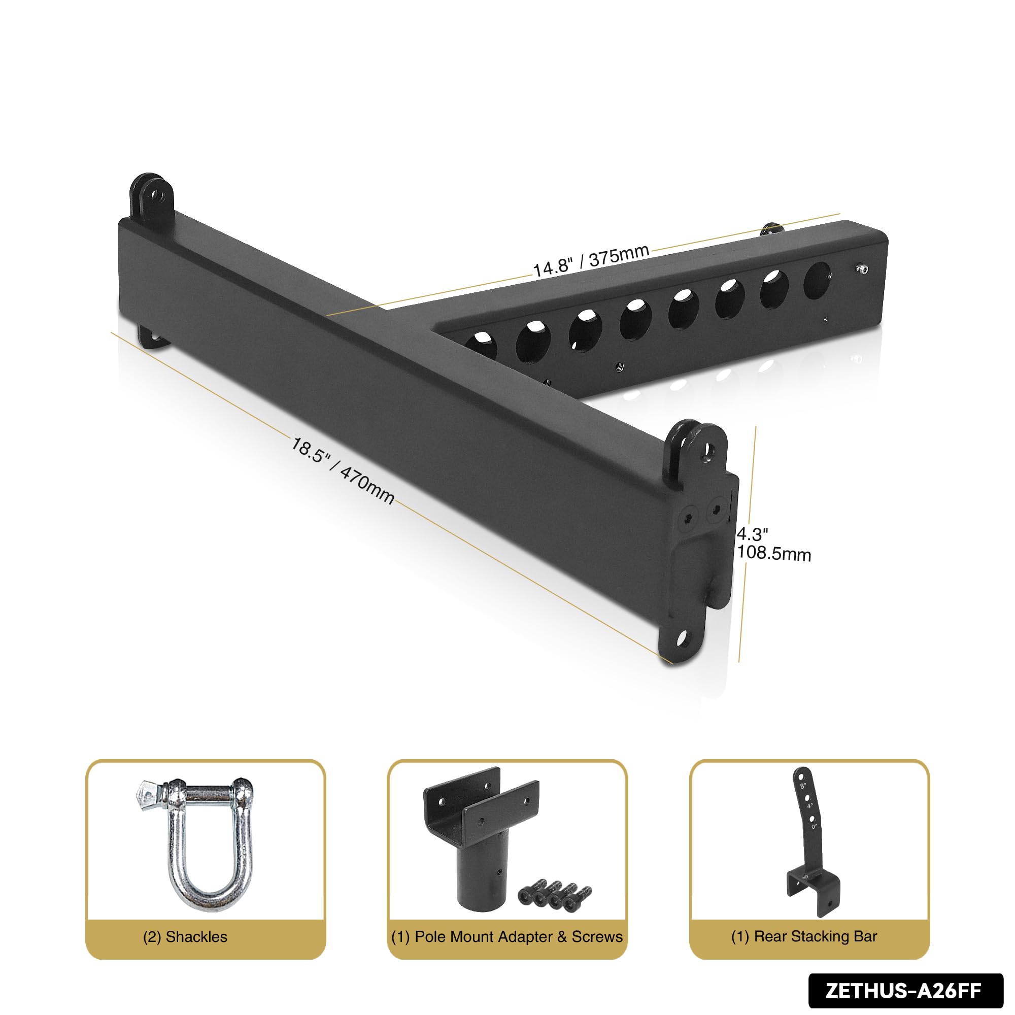 Sound Town ZETHUS Series Flying Frame for ZETHUS-A26PW Line Array Speakers (ZETHUS-A26FF)