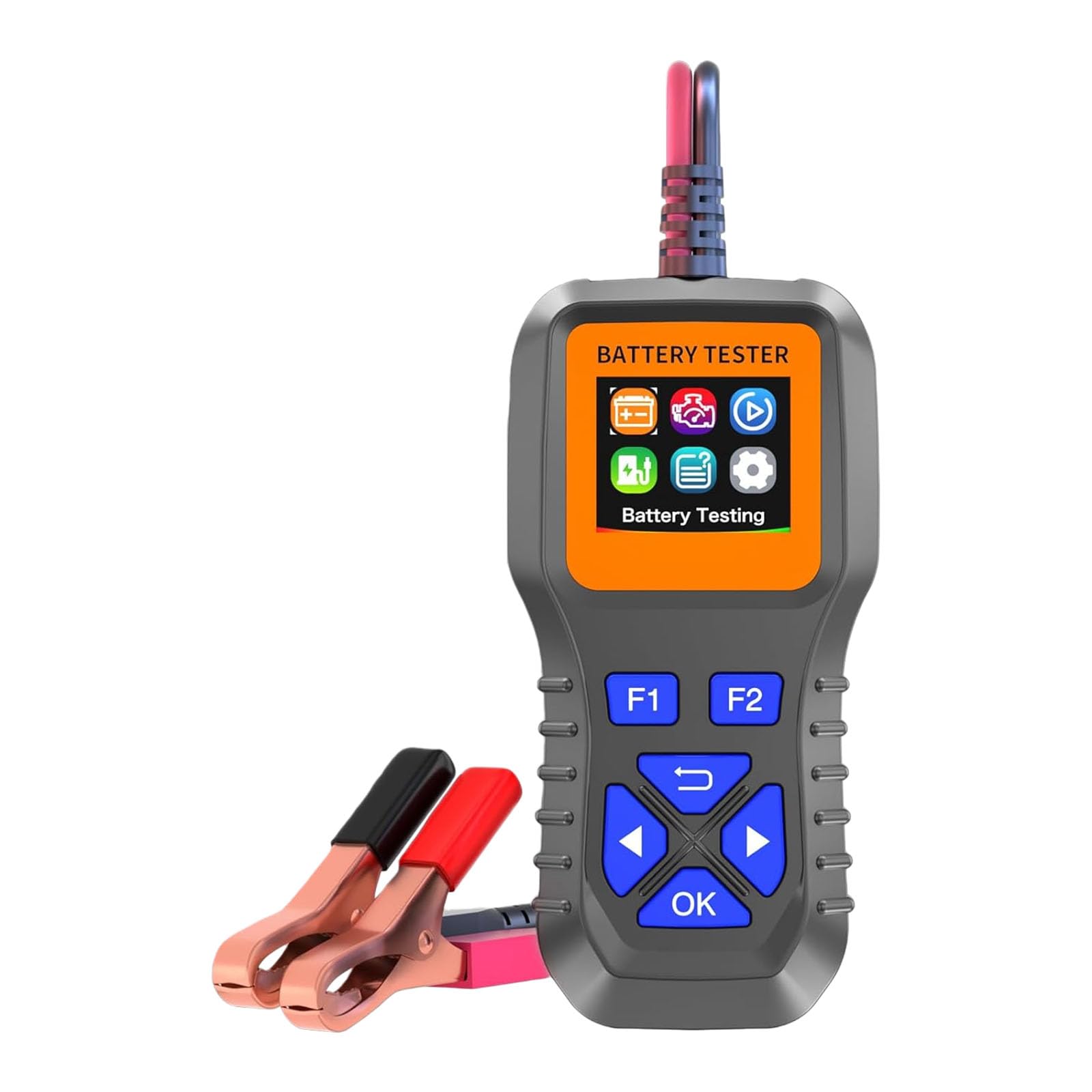 Analizzatore di batteria per veicoli, con compatibilità 12 V-35 V per una rapida analisi dei guasti, tester di carica professionale per batterie al litio con scanner per batterie al litio acido