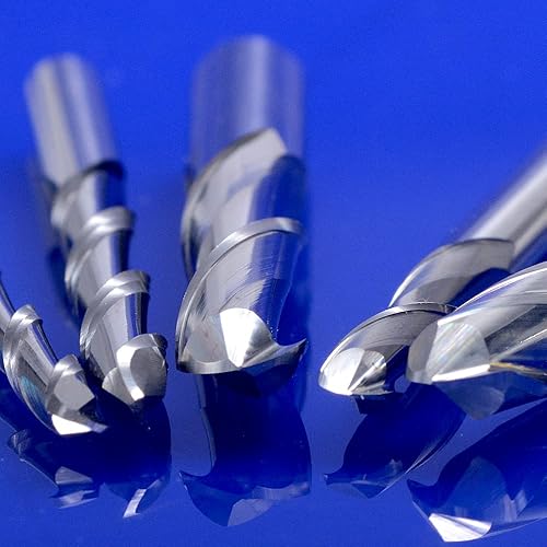 Miniatura 7 de HOZLY para juego de trabajo de madera Diámetro 0.039 in 0.059 in 0.079 in 0.098 in 0.125 in Carburo Bola de extremo de nariz molino CNC grabado