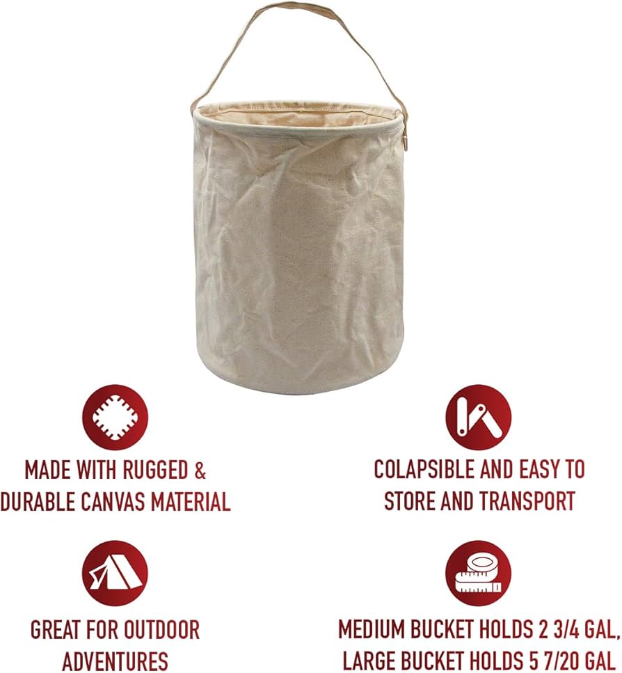 Amazon.com: Rothco Canvas Water Bucket - Durable and Portable Amazon.com: Rothco Canvas Water Bucket - Durable and Portable