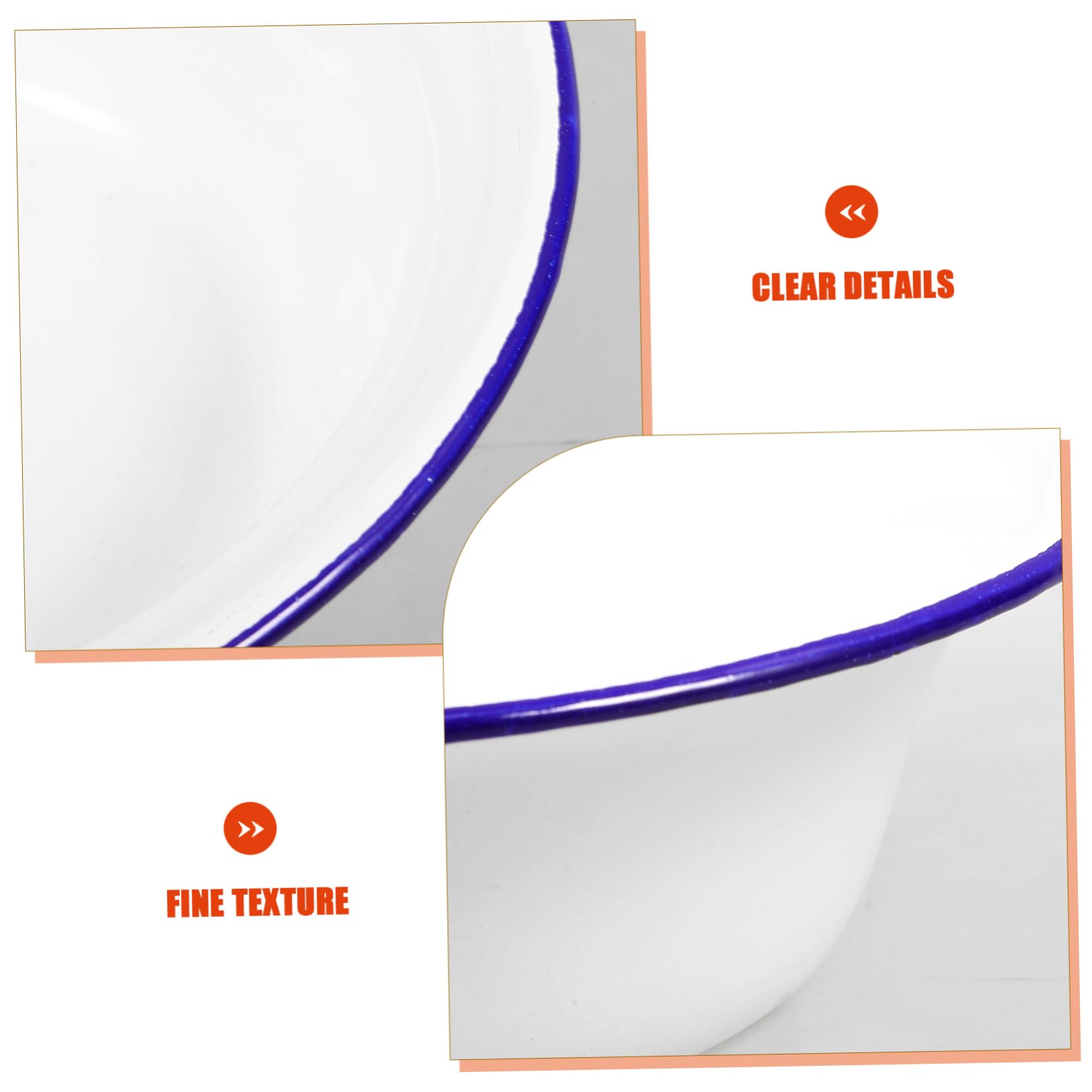 2 Ciotole Smaltate Per Alimenti - Ideali Per Noodles, Zuppa, Insalata E Frutta - Foto 2