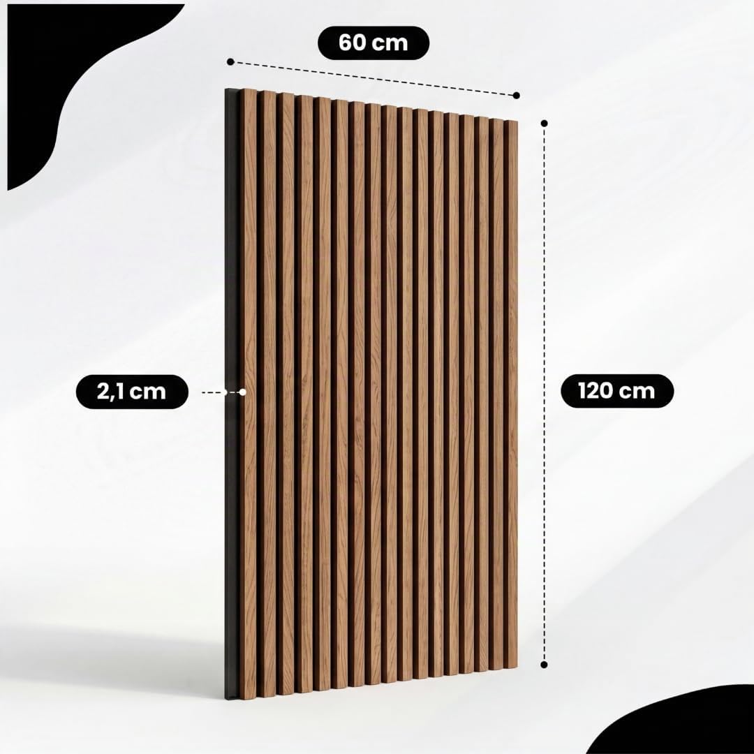 Bayt Lot de 4 Panneaux Muraux Acoustiques Décoratifs 60x120 cm