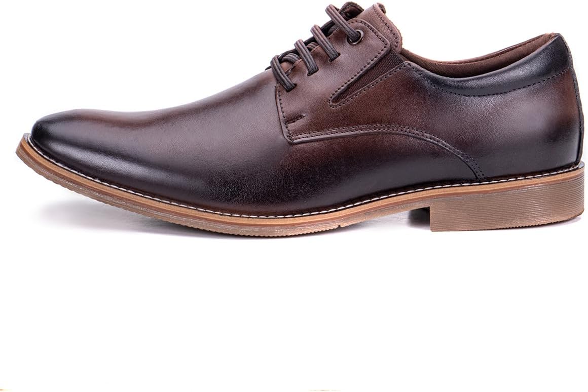 Sapato Masculino Social Couro Bico Redondo Moderno Confort