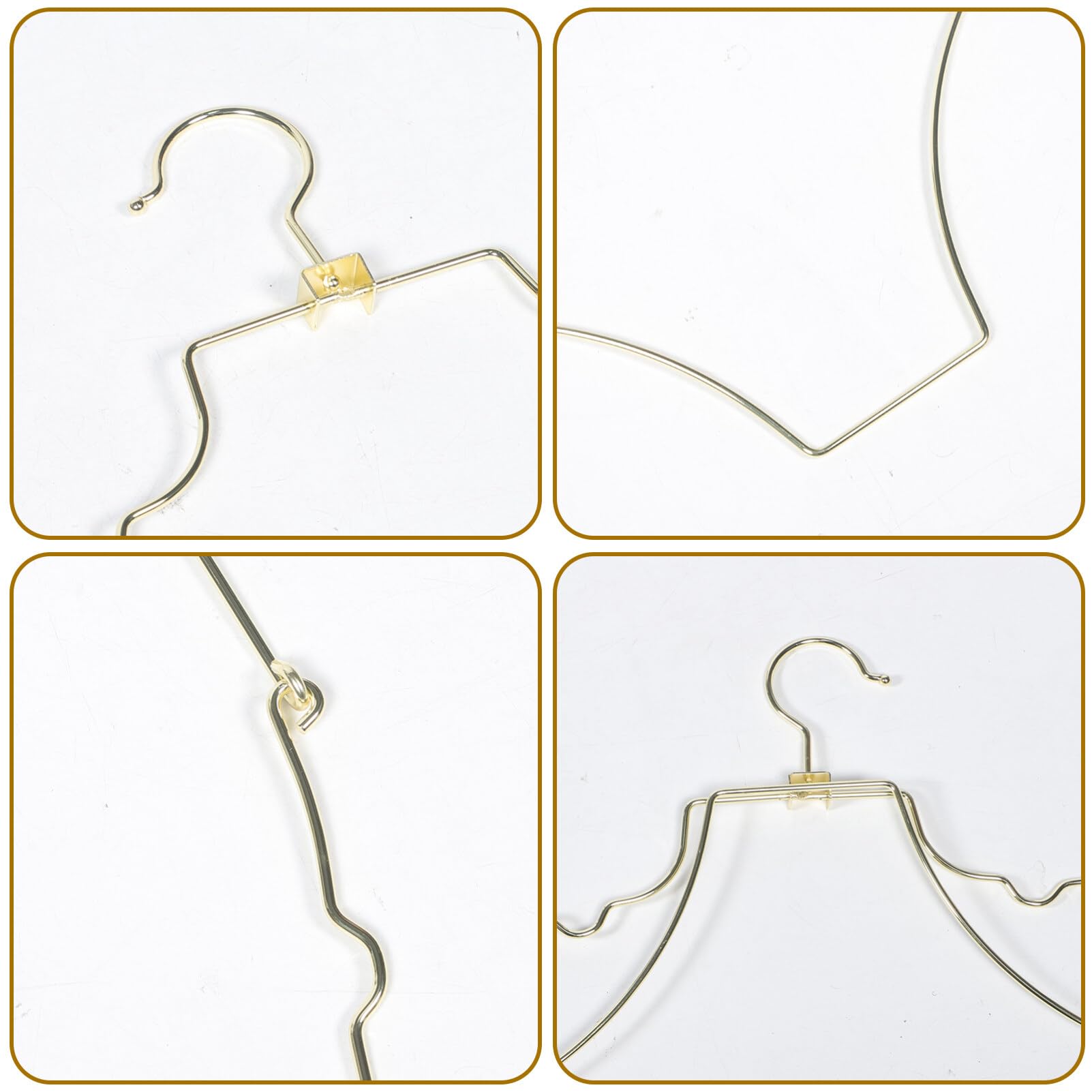 Kichvoe Cintre Métal Doré pour Maillots De Bain Et Bikinis Support De Présentation Pratique pour Lingerie Et Robes Organisateur De Boutique Élégant Et Créatif