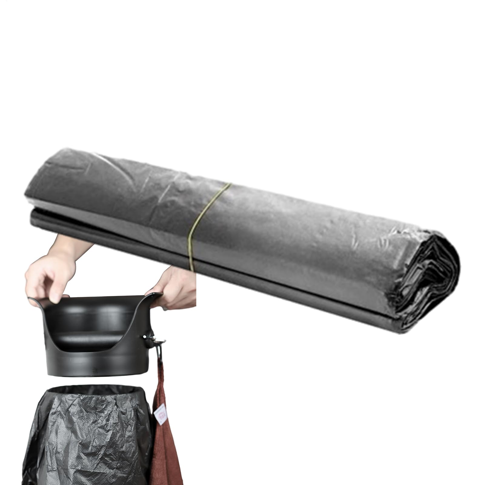 Knock Box Trash Bags - Trash Bag for Espresso Knock Box - PP Material | 35 Inch Thickened Vertical Liner 380g, Individually Folded Waste System for Coffee Room and Station Use