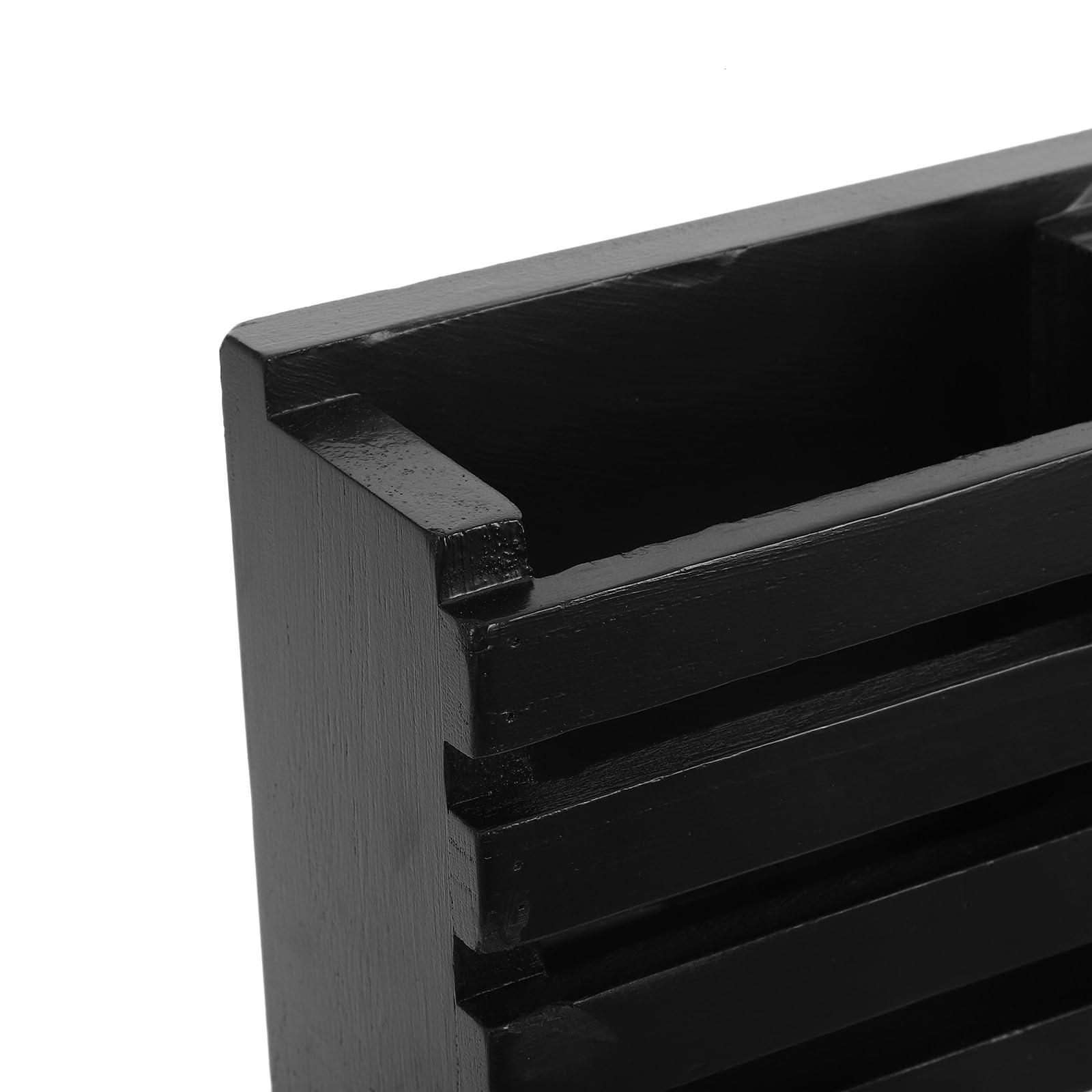 Veemoon Schlüsselhakenleiste aus Holz, Wandbriefablage mit Haken für Flur