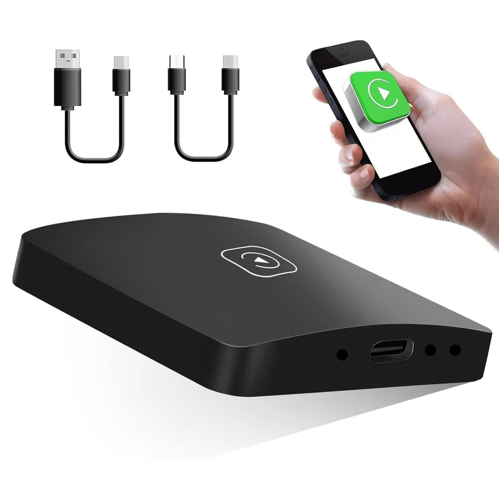 Sxhlseller Adattatore Wireless 2 in 1 |Convertitore Auto da Cavo a Wireless con 5G WiFi Bluetooth 5.0 per Oltre 800 Auto