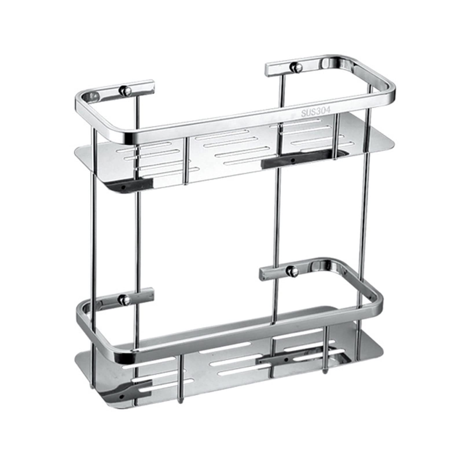 KANDUO Corner Shower Caddy Stainless Steel Shower Shelf Wall Mounted Bathroom Shelf Basket Corner Shower Caddy Shelf Basket