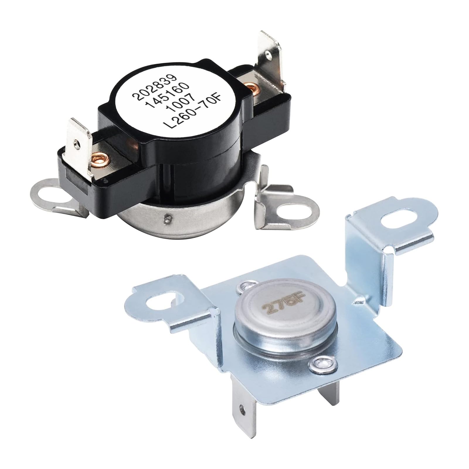 Geavonyg Dryer Thermal Cut Off Fuses Set 137032600 Limiter and 3204267 Dryers Thermostat Enduring Cut Off Fuses Set