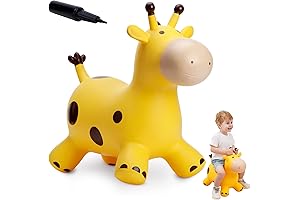 EVERICH Giraffe Bouncy Horse Hopper for Toddlers