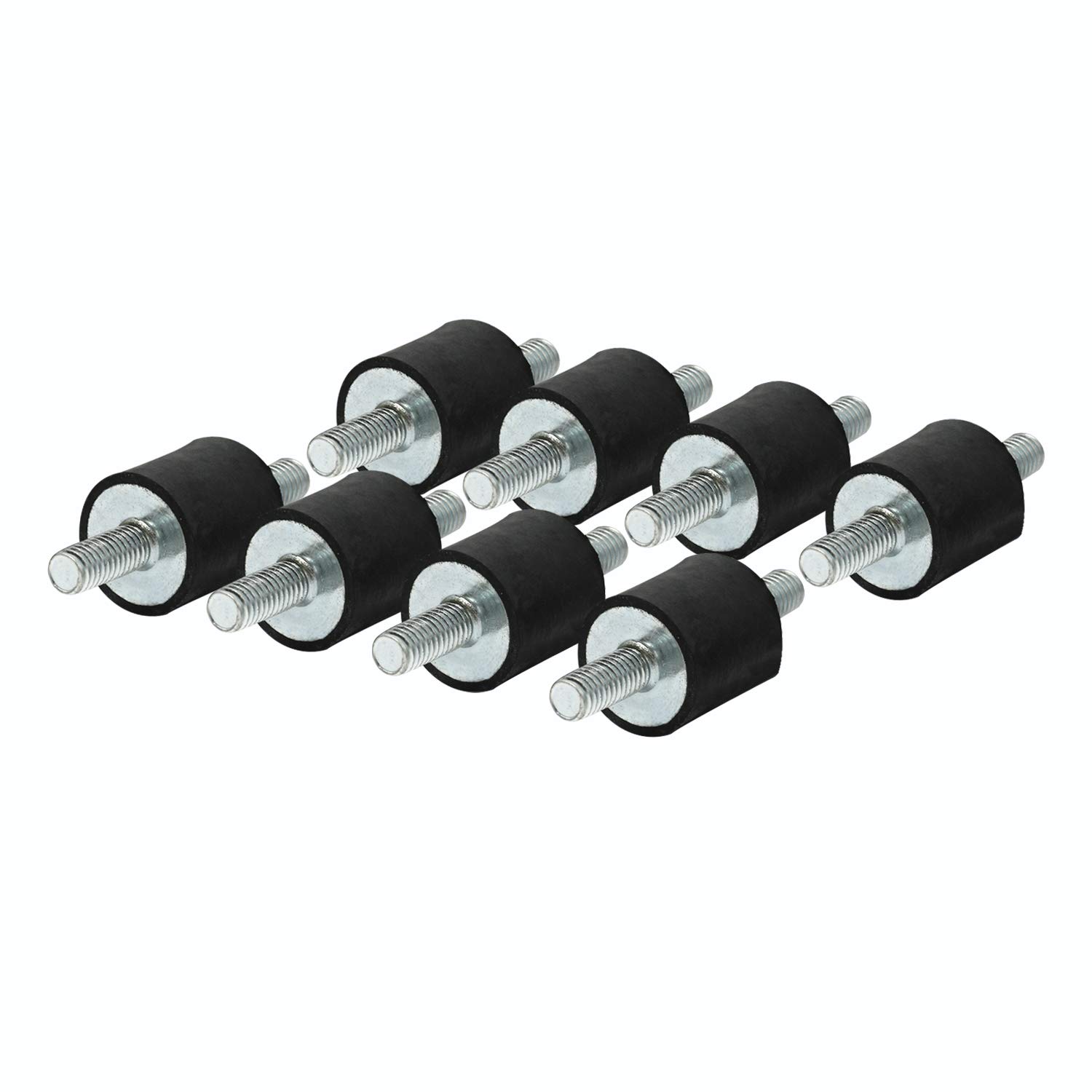 D15xH10 Mm Isolator Langlebig 8 Stck Vibrationsisolator Aus Gummi  M5  Gewinde, D15 X H10 Mm, Verzinkt, Fr Kompressor & Generator Gummidmpfer M5