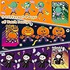Aowplc 64 Sheets Halloween Party Games Stickers for Kids Make Your Own Stickers with 16 Different Designs Cute Halloween Party Favors Crafts Supplies #3