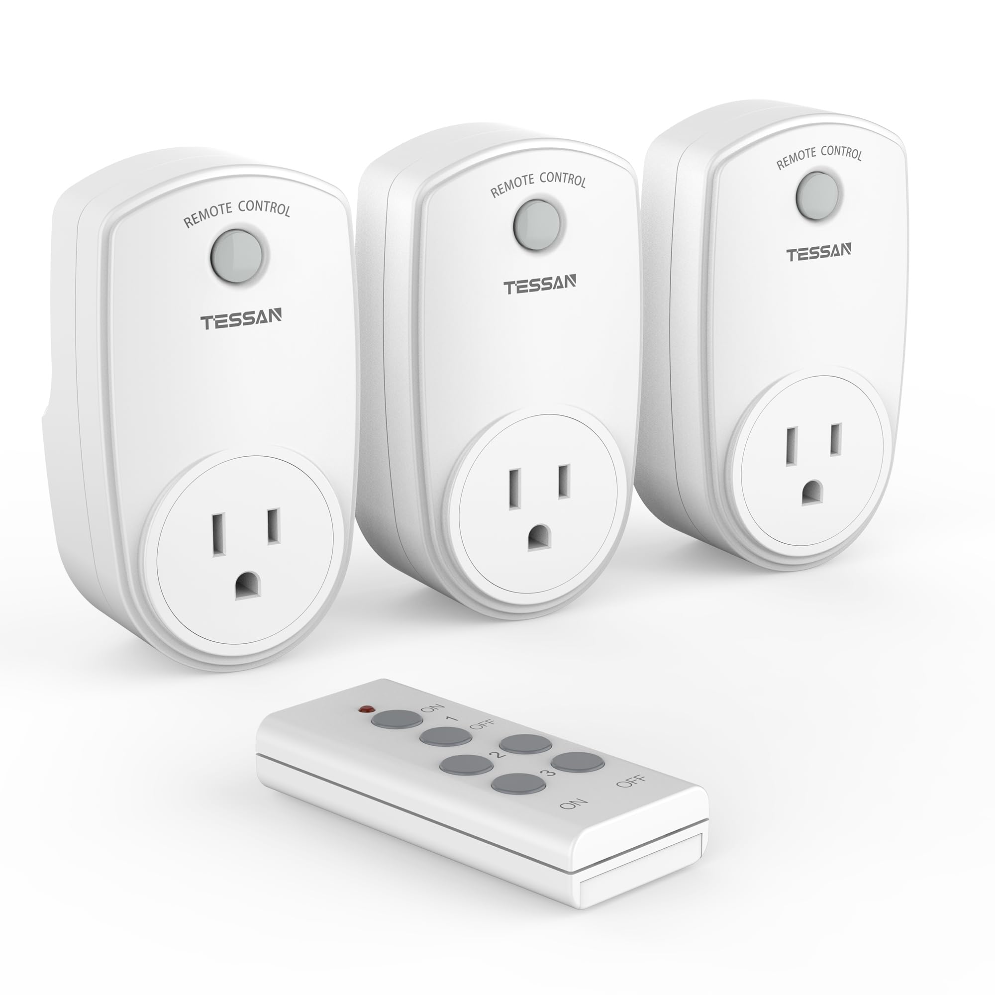 Snapklik.com : 3 Pack Remote Control Outlet, TESSAN Wireless Electrical ...