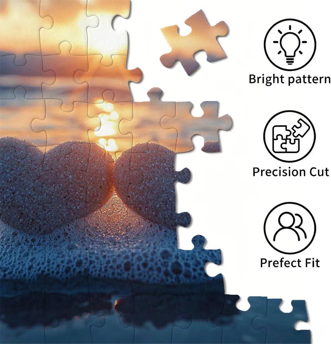 Puzzle 5000 elementów dla dorosłych, gry rodzinne, Love Sunset, n-1