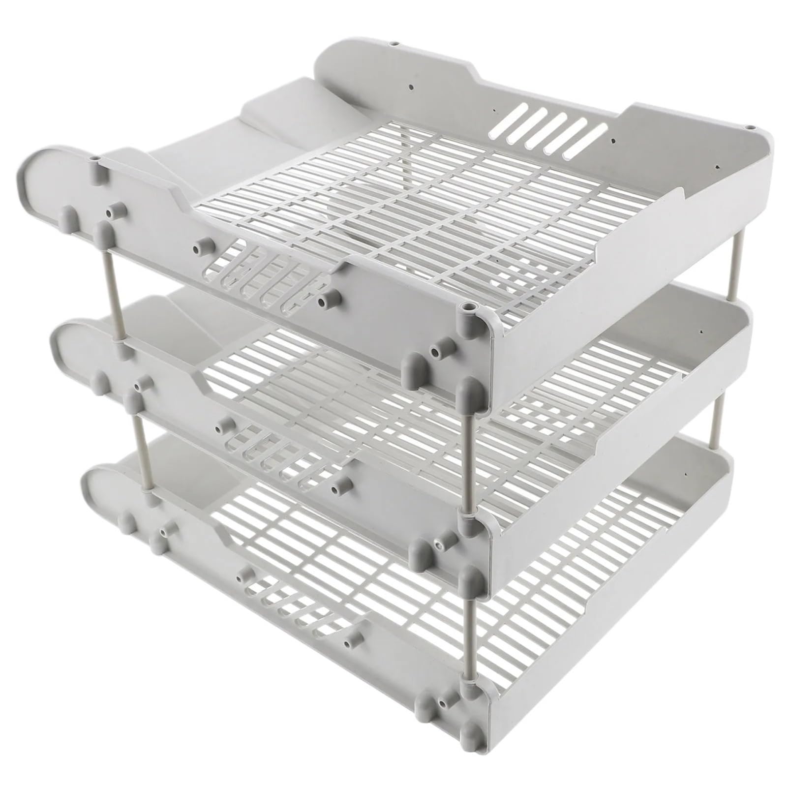 Briefablage 3-stufiger Desktop-Datei-Organizer, Schreibtisch-Dokumentenablage