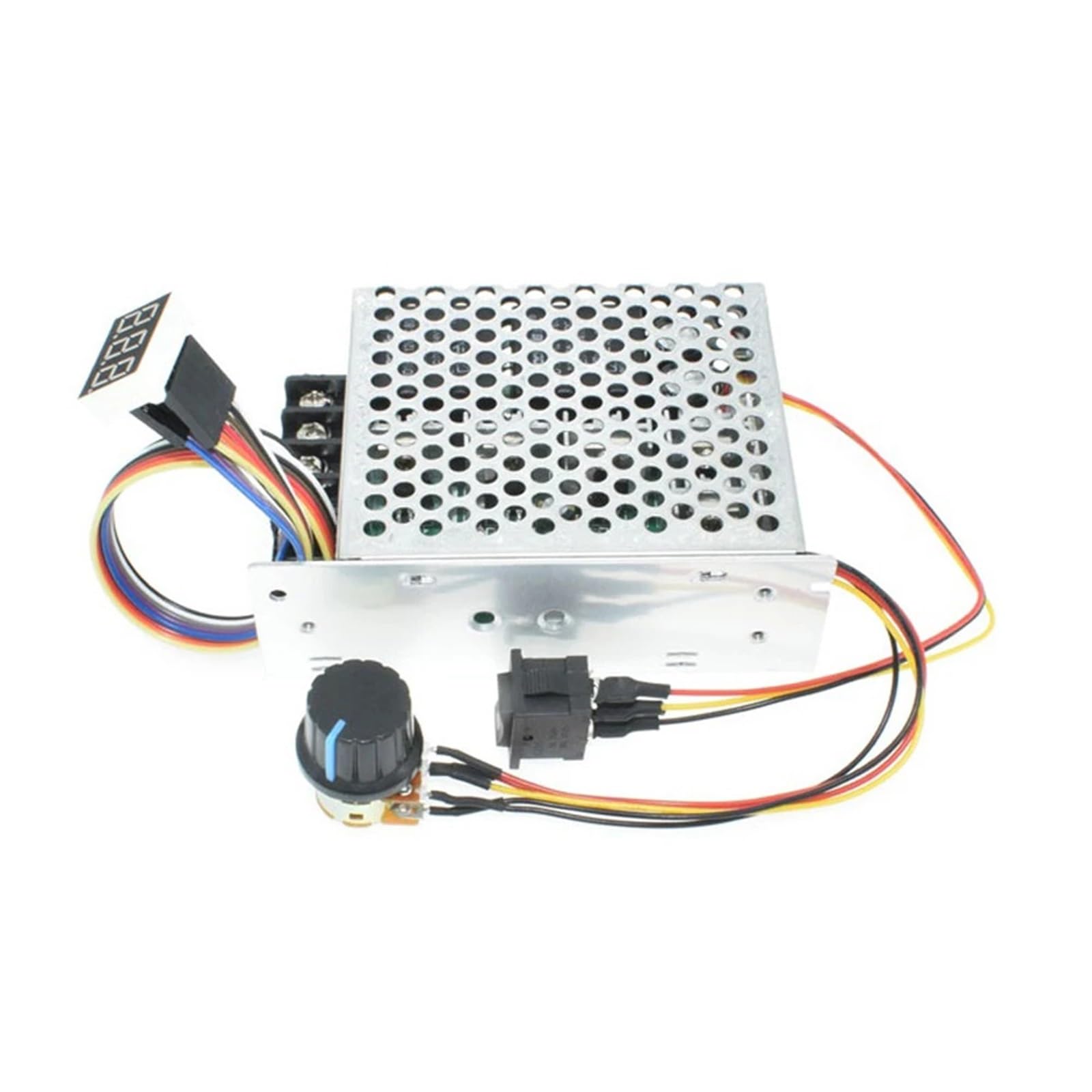 PWM Motor Speed Controller Digital Display 0~ Adjustable 10-50V 40A Forward/Reverse Rotation Motor Speed Regulator